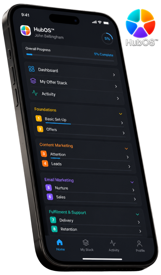 HubOS™ on mobile